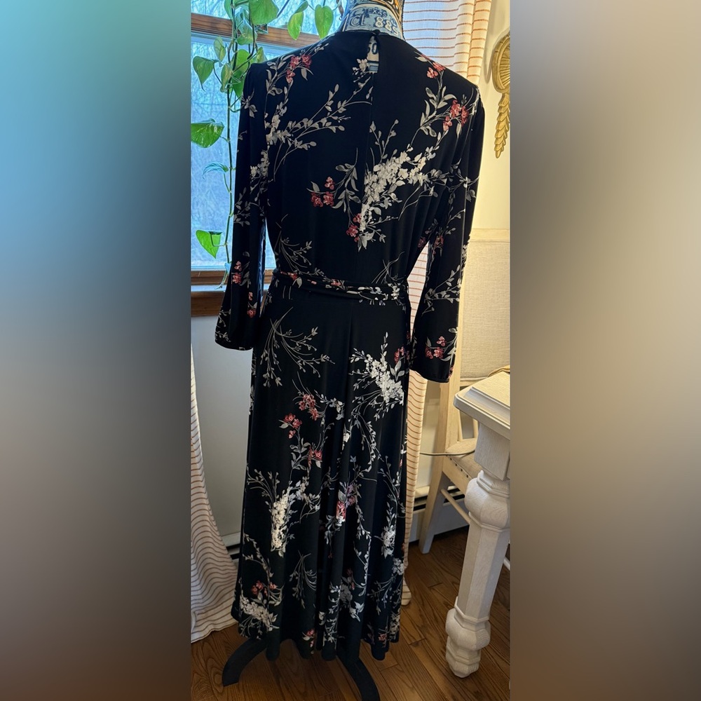 Ralph Lauren Floral Black Dress - Picture 10 of 13